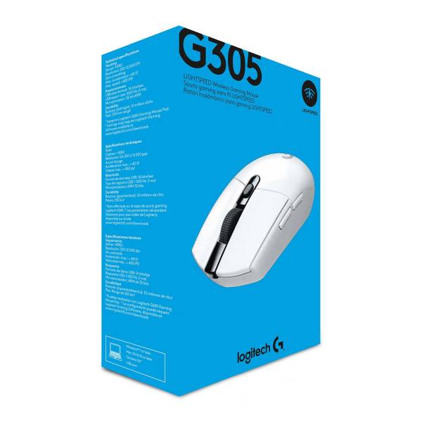 Logitech g305 gaming mouse, white, wirel 