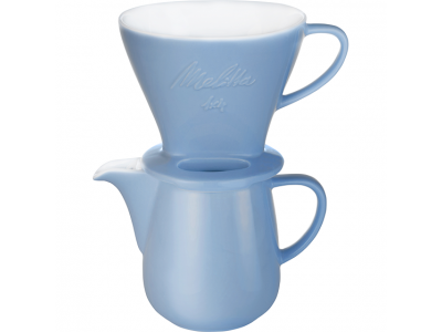 vlam golf Gespierd Koffiemakers Melitta Koffiekan met filter Porselein 0,6 l Pastelblauw |  Elektro Van Assche