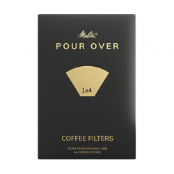 Koffiefilters Pour Over 1x2 in wit 40 stuks 