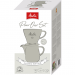 Pour Over set porselein - koffiefilter 1x4® & kan 0,6l grijs 