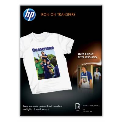 T-shirt transfers, 12 vel, A4/210 x 297 mm  HP