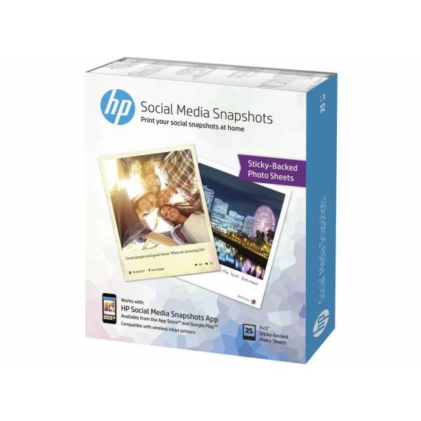 HP Social Media Snapshots - fotopapier - 25 vel(len)