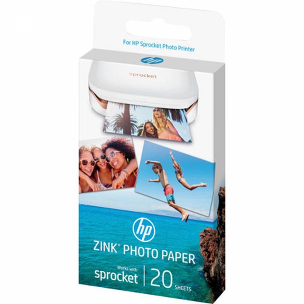 HP Zink Sticky-Backed Photo Paper 20 Vel 5x7.6cm