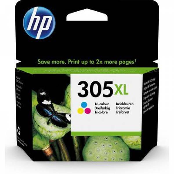 HP Inktpatronen 305XL High Yield Tri-Colour