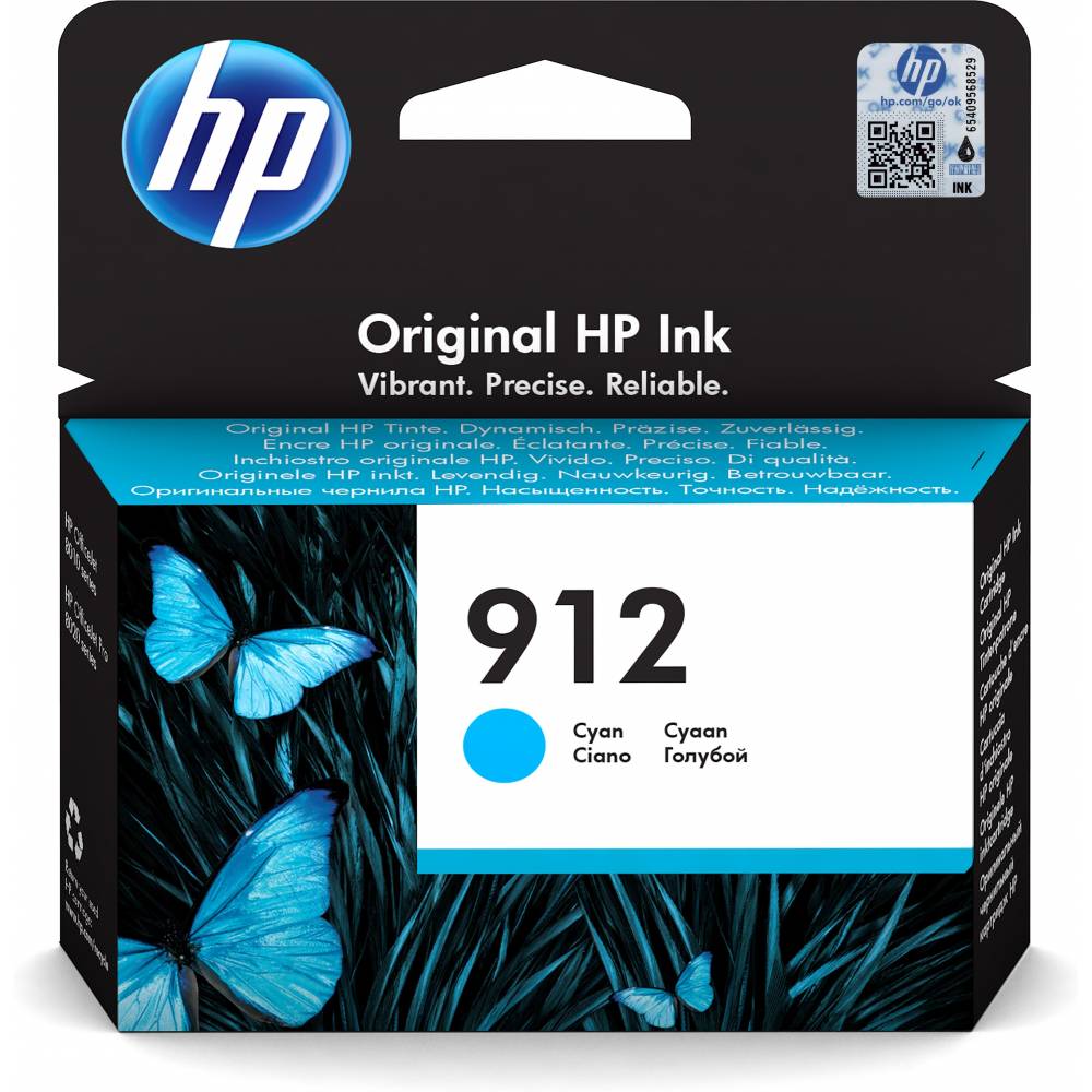 HP Inktpatronen Ink Cartridge 912 Cyan