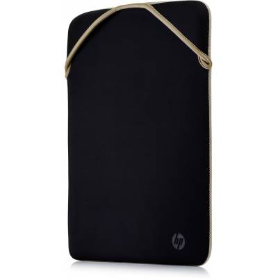 Omkeerbare beschermende 14,1-inch laptophoes black/gold  
