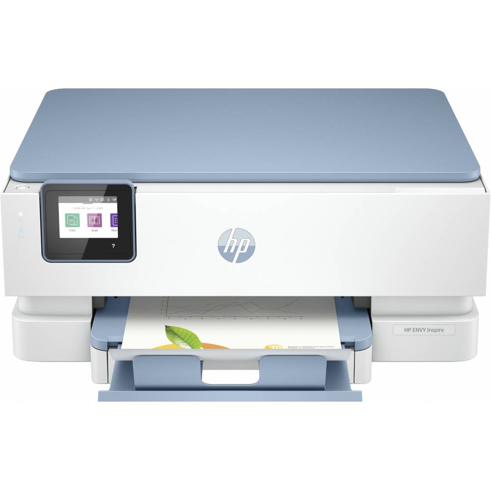HP Printer Envy Inspire 7221e aio surf blue
