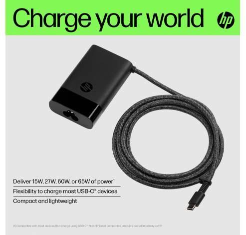 Laptop charger usb-c 65W  HP
