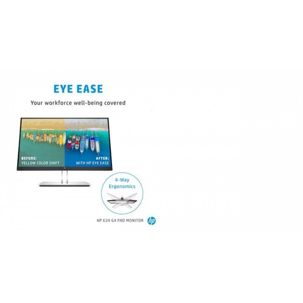 HP Monitor E24 G4 (9VF99AA) Zwart
