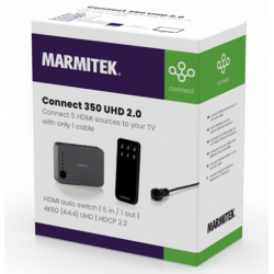 Marmitek Connect 350 UHD 2.0 - HDMI Switcher 5 in /1 uit, Ultra HD (4K)
