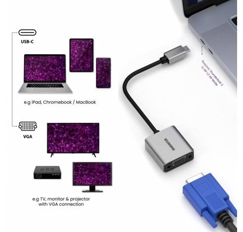 Connect USB-C > VGA  Marmitek