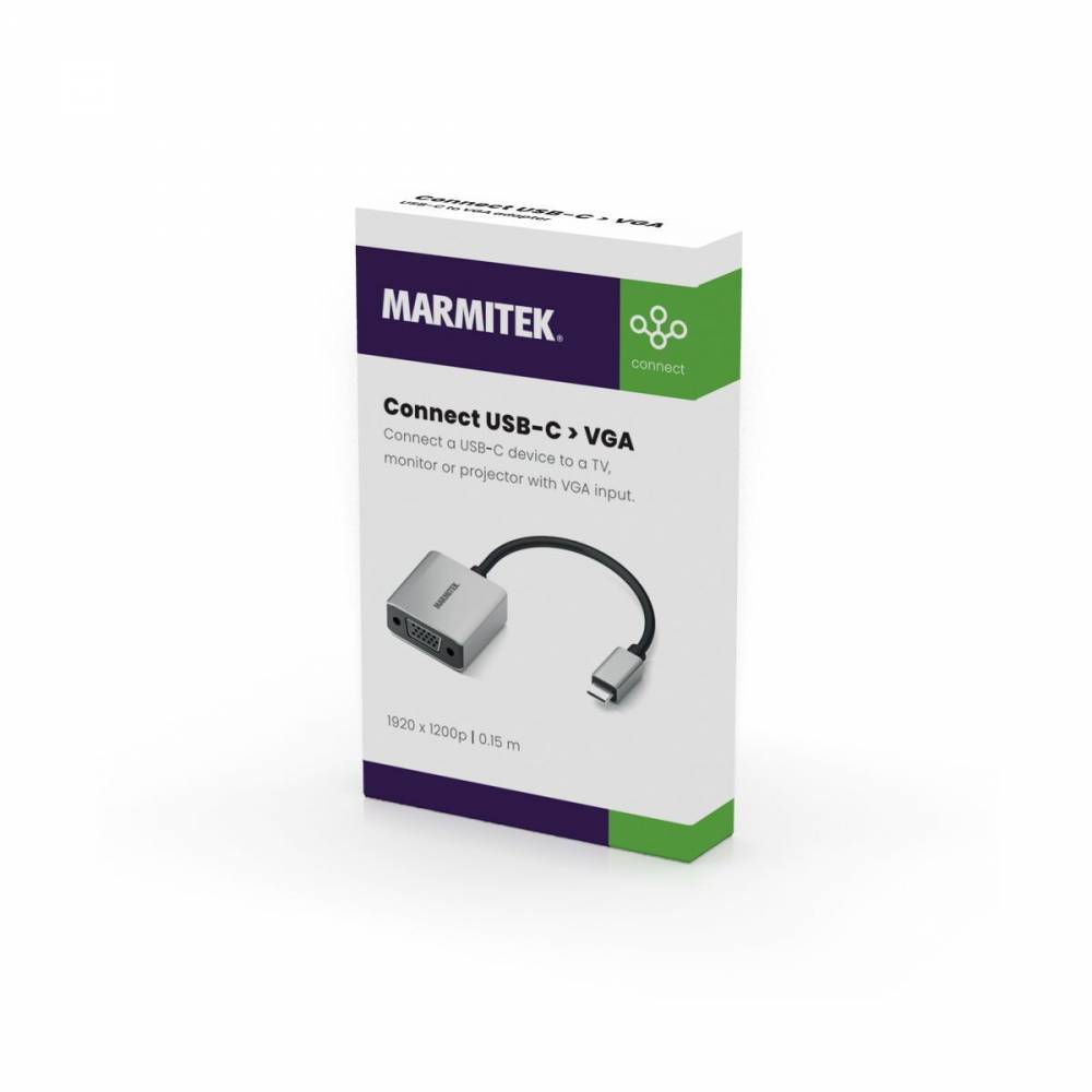 Marmitek Adapter USB Connect USB-C > VGA