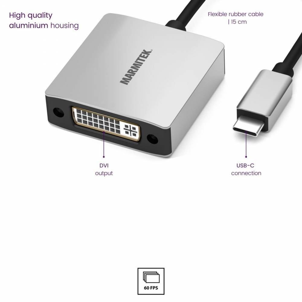 Marmitek Adapter USB Connect USB-C > DVI
