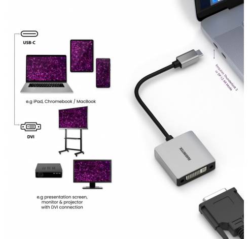 Connect USB-C > DVI  Marmitek