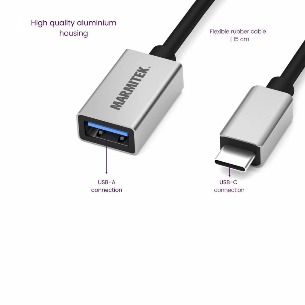 Marmitek Adapter USB Connect USB-C > USB-A
