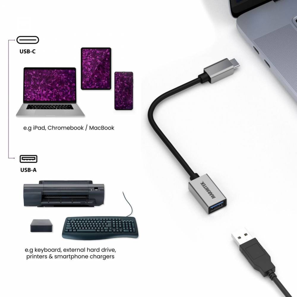 Marmitek Adapter USB Connect USB-C > USB-A