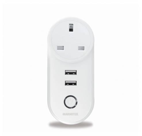 Power SI Slimme stekker Energiemeter 2x USB 15A  Marmitek