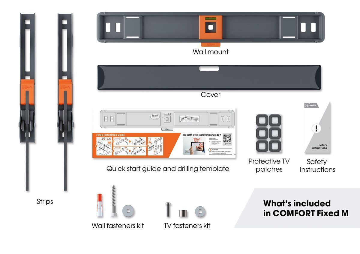 Tvm Sp Support Mural Tv Plat Oled Vogels Sur Notre Webshop