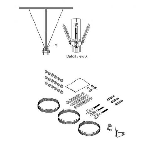 PUA 9510 Kit de stabilisation pour PUC 24  Vogels