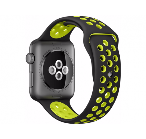 Watch Nike+ 42mm Spacegrijs Aluminium/Zwart Volt Sportband  Apple