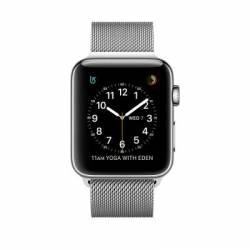 Apple Watch Serie 2 42 mm Roestvrij staal/Milanese polsband 