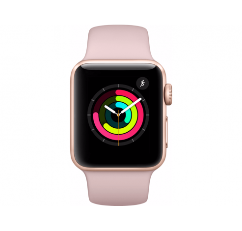 Watch Series 3 38mm Roségoud Aluminium/Roze Sportband  Apple