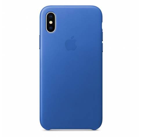 Leren hoesje voor iPhone X - Electric Blue  Apple