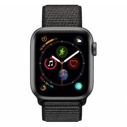 Apple Watch Series 4 40mm Spacegrijs Aluminium / Zwarte Nylon Sportband 