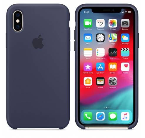 Siliconenhoesje voor iPhone XS Blauw  Apple