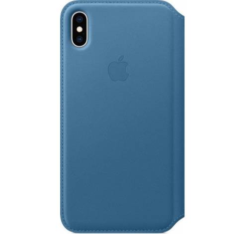 Leren Folio-hoesje voor iPhone XS Max Cape Cod-blauw  Apple