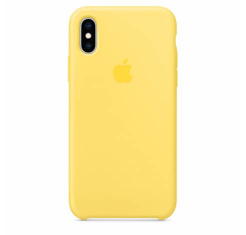 Siliconenhoesje iPhone XS Kanariegeel  Apple