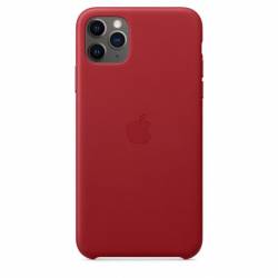 Apple iPhone 11 Pro Max Leather Case Rood 