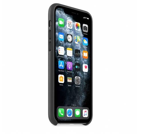 iPhone 11 Pro Leather Case Zwart  Apple