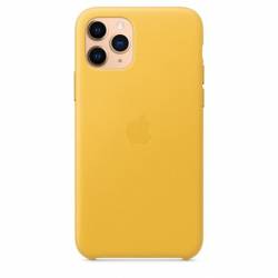 Apple iPhone 11 Pro Leather Case Donker citroen 