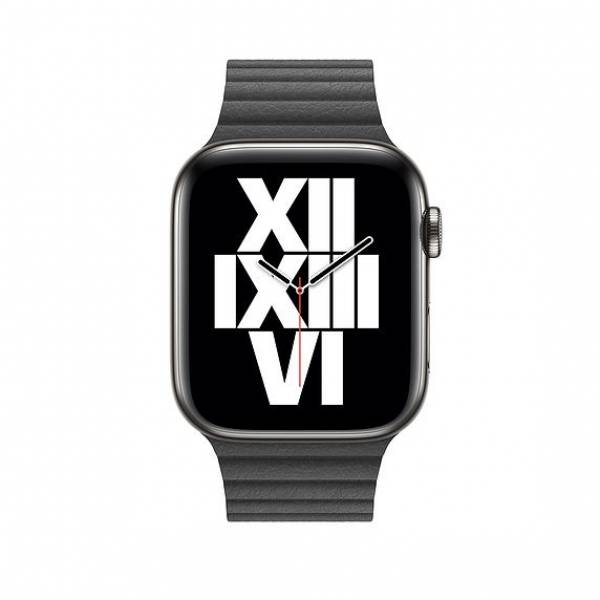 44mm Black Leather Loop - Large 44mm Black Leather Loop - Large