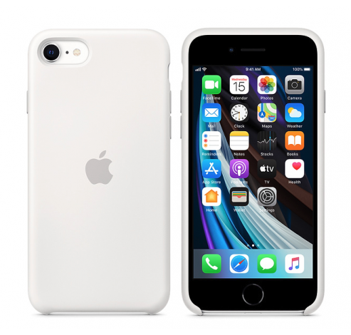 iPhone SE Silicone Case White  Apple