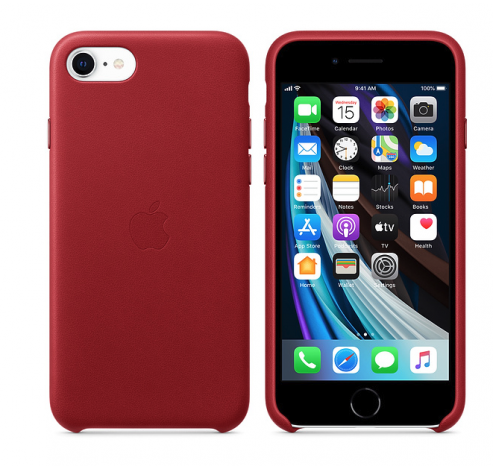iPhone SE Leather Case (Product)Red  Apple