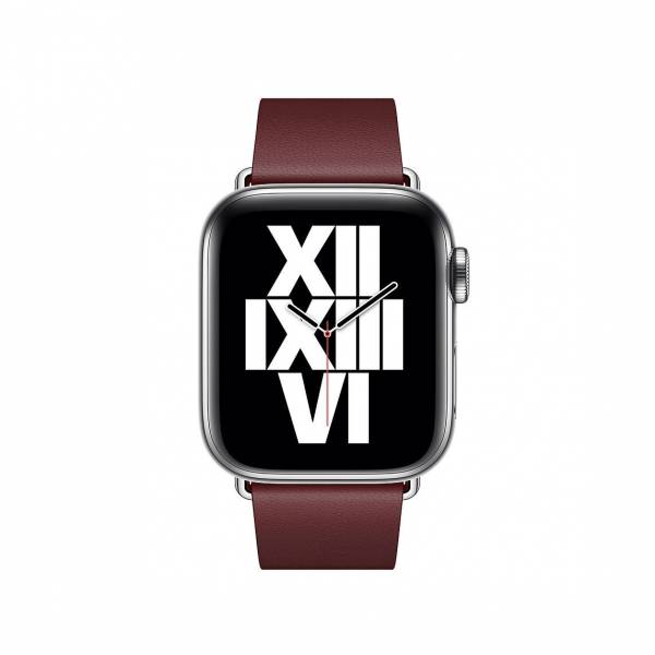 Bandje met moderne gesp 40mm Garnet Large Bandje met moderne gesp 40mm Garnet Large