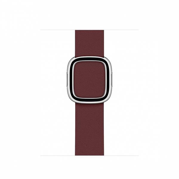 Bandje met moderne gesp 40mm Garnet Large Bandje met moderne gesp 40mm Garnet Large