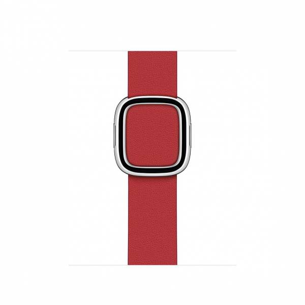 Bandje met moderne gesp 40mm Scarlet Small Bandje met moderne gesp 40mm Scarlet Small