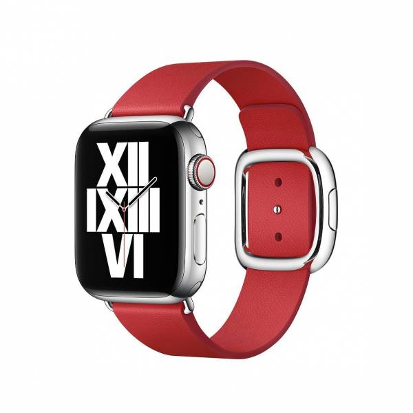 Bandje met moderne gesp 40mm Scarlet Small Bandje met moderne gesp 40mm Scarlet Small
