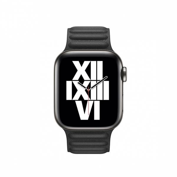 40mm Black Leather Link Large 40mm Black Leather Link Large