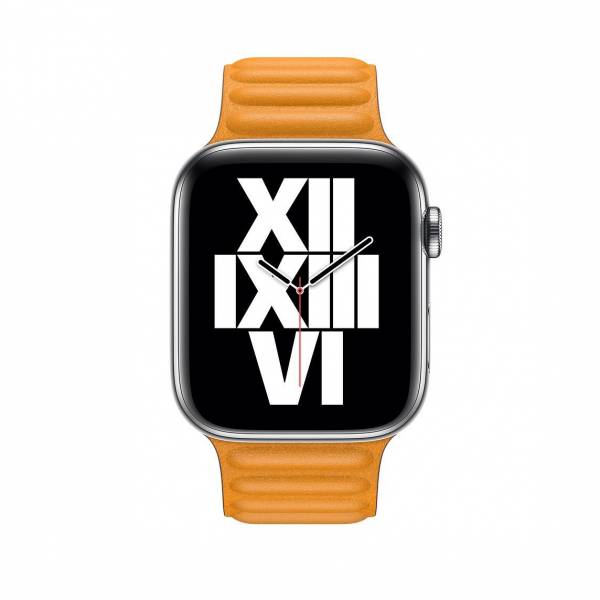 40mm California Poppy Leather Link Small 40mm California Poppy Leather Link Small