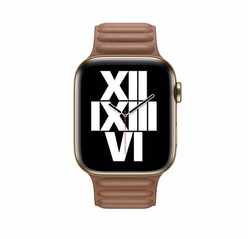 44mm Saddle Brown Leather Link Small  Apple