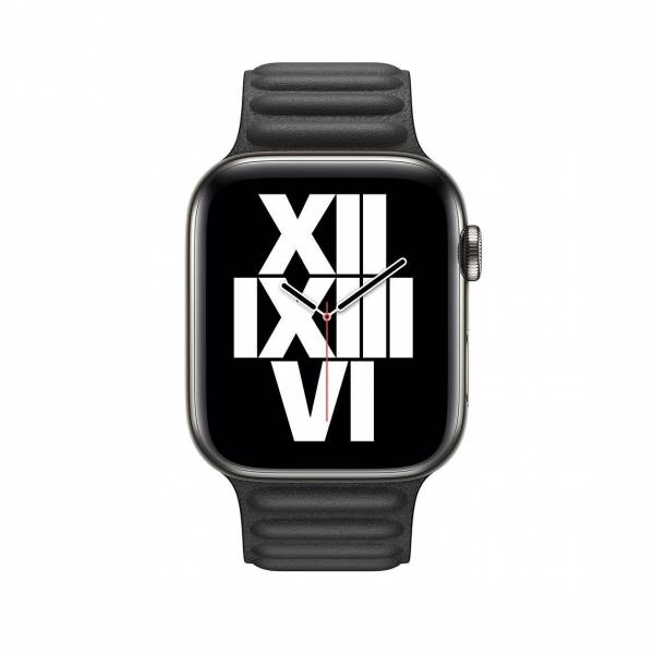 44mm Black Leather Link Small 44mm Black Leather Link Small