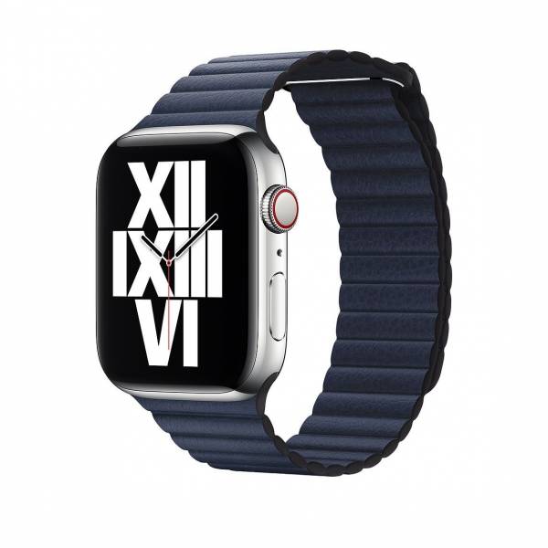 44mm Diver Blue Leather Loop Medium 44mm Diver Blue Leather Loop Medium