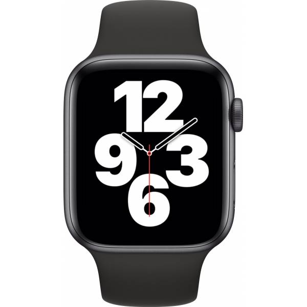 Apple Smartwatch Watch SE 44mm Spacegrijs Aluminium Zwarte Sportband Apple Smartwatch Watch SE 44mm Spacegrijs Aluminium Zwarte Sportband