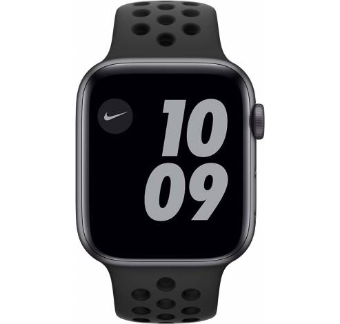 Apple Watch Nike SE 44mm Spacegrijs Aluminium Zwarte Sportband  Apple