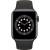 Apple Watch Series 6 40mm Spacegrijs Aluminium Zwarte Sportband Apple