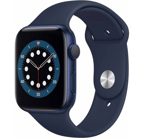 Apple Watch Series 6 44mm Blauw Aluminium Blauwe Sportband  Apple